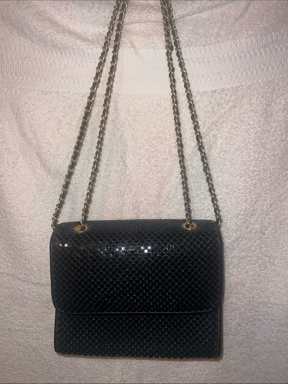 VINTAGE WHITING & DAVIS METAL MESH BAG